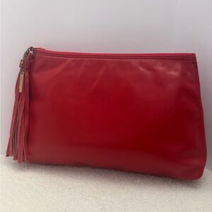 Red clutch letisse handbag purse vintage